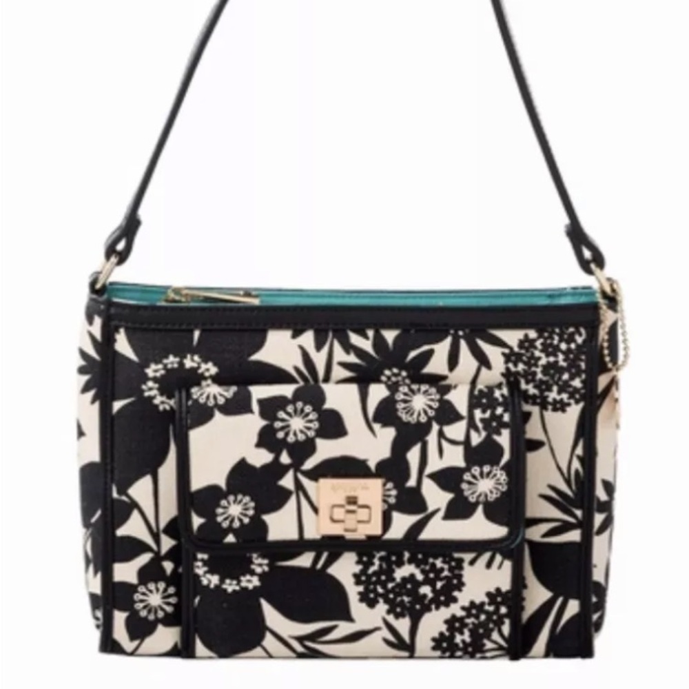 Spartina 449 Privateer  Ella crossbody purse bag leather and linen VGU